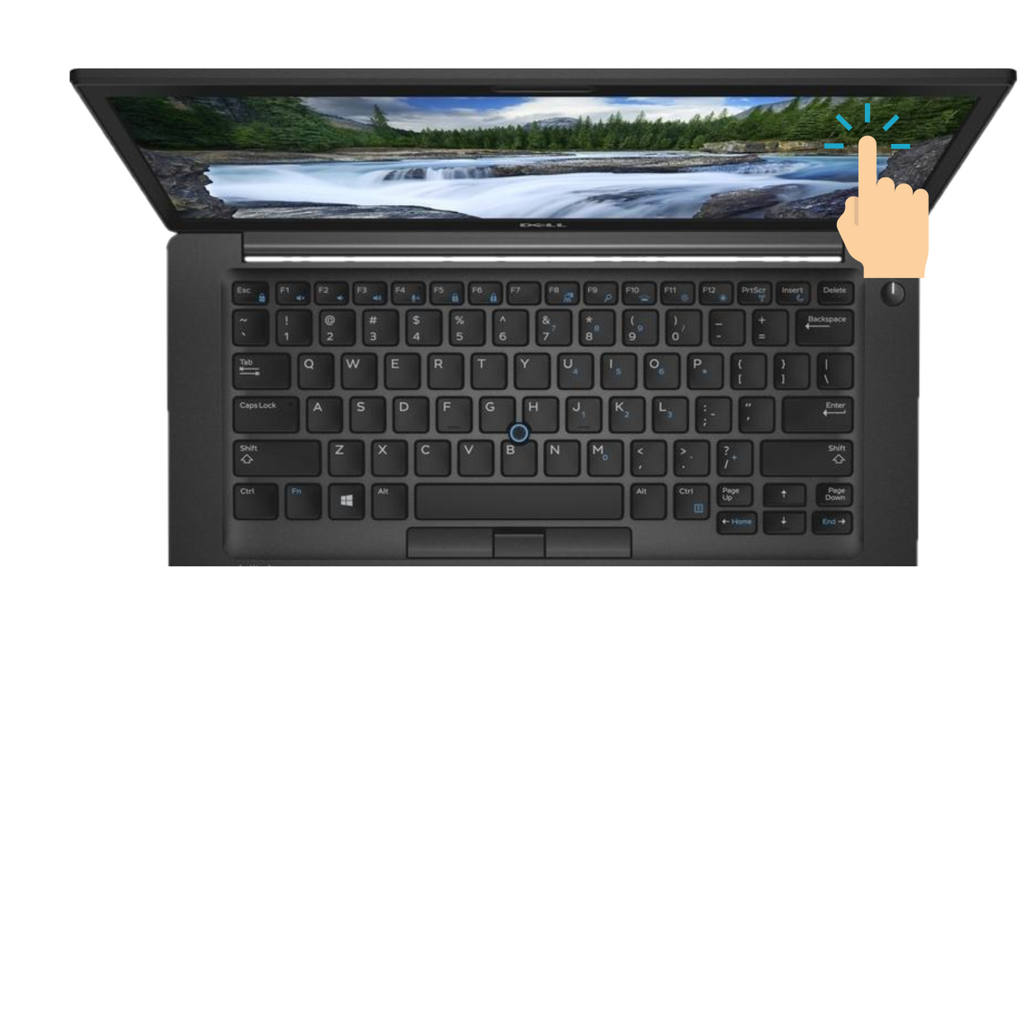 لابتوب ديل لاتيتيود 7490- شاشة 14 انش - انتل I7 الجيل 8 - 16 جيجا رام - 512جيجا اس اس دي - ويندوز 11