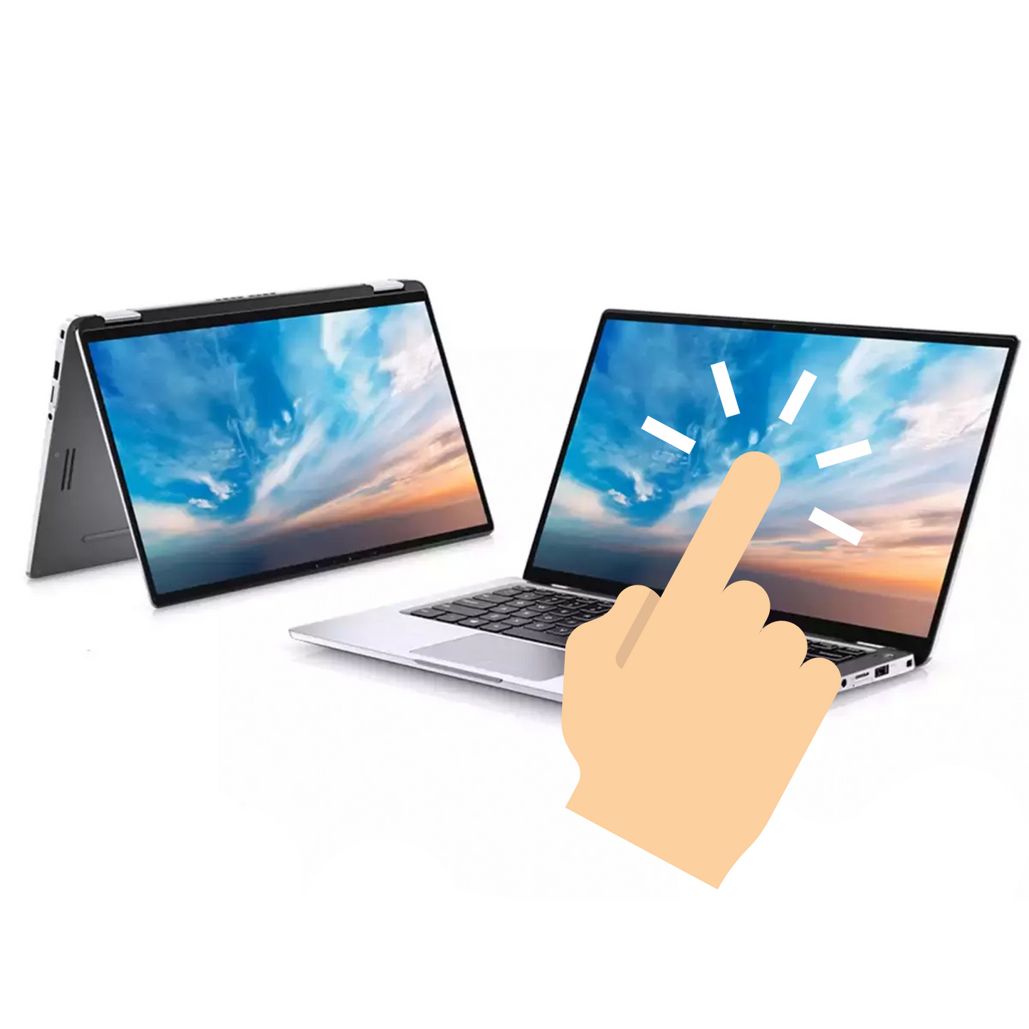 DELL LATITUE 9410 2-IN-1 -14 Inch Touch Screen Laptop - Intel Core I5 Gen 10  - 16 GB - Intel UHD graphics 620 - Windows 11 Original